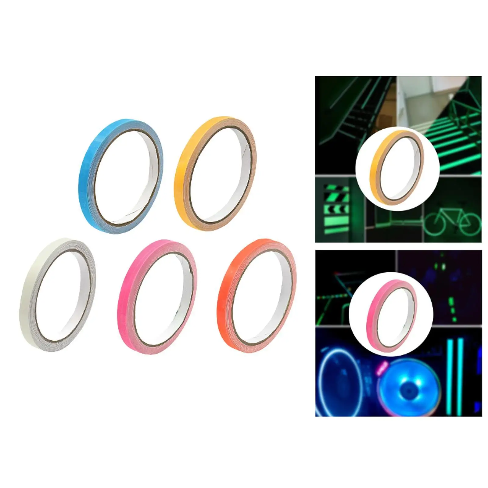 Glow in The Dark Tape Party Supplies Warning Stickers Fluorescent Tape for Walls