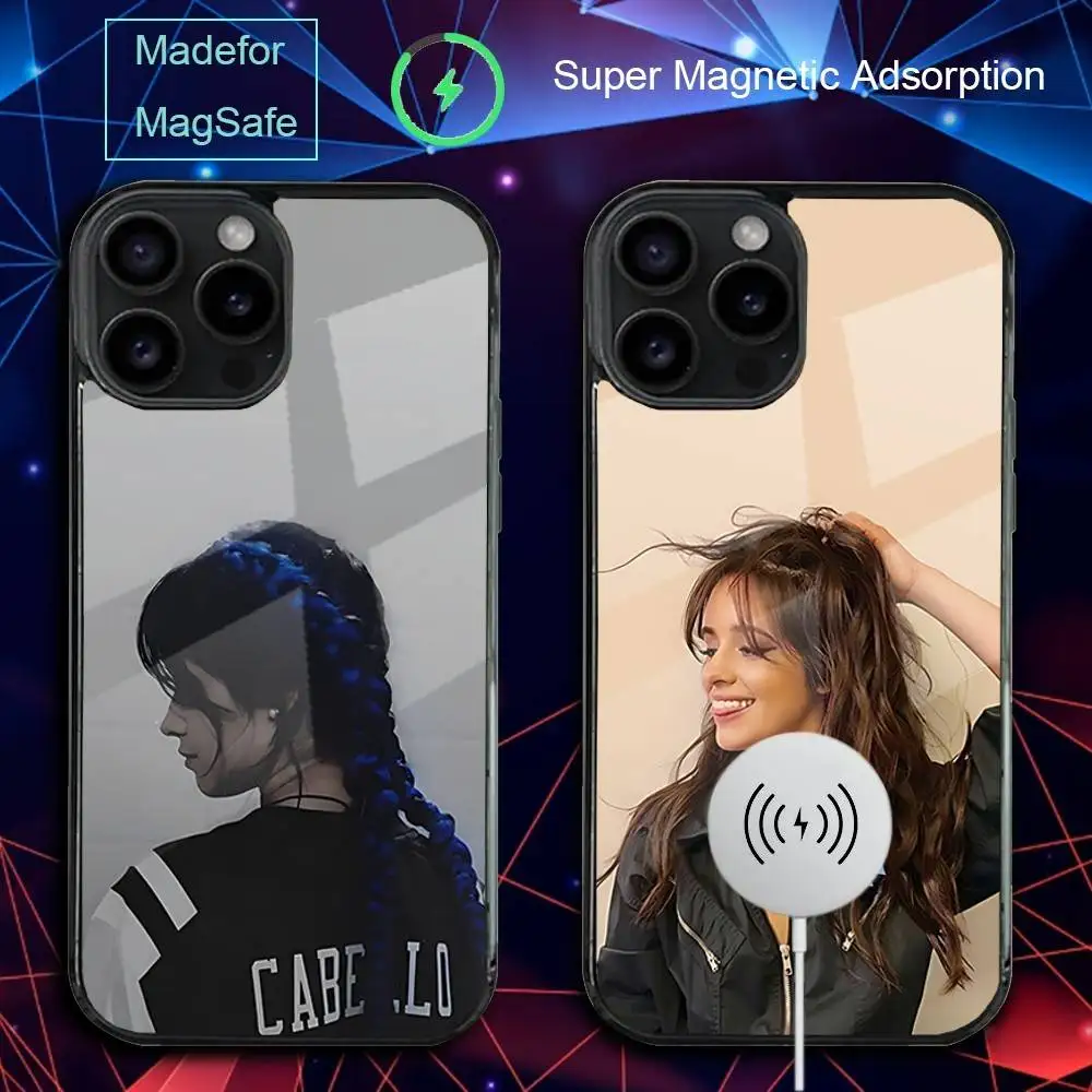 

Чехол для телефона C-Camila Singer C-Cabello для iPhone 17,16,15,14,13,12,11, Pro, Max, Plus, Mini, SE4, E с магнитной беспроводной зарядкой Magsafe