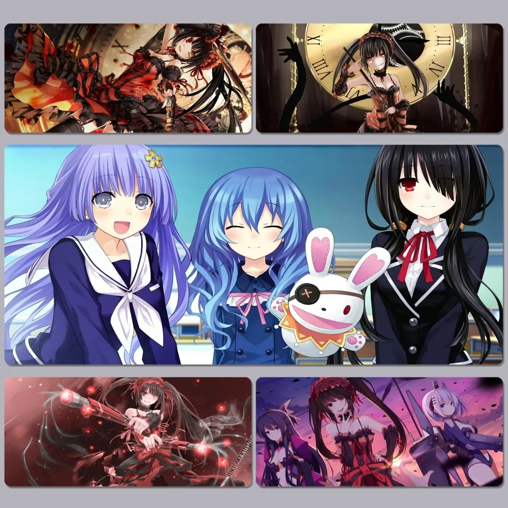 

Date A Live anime Mousepad Large XXL Thickened Mouse Pad Oversized Gaming Keyboard Notebook Table Mat