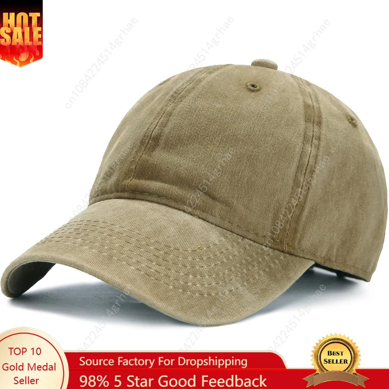 

Edoneery Men Women Baseball Cap-Low Profile Adjustable Washed Cotton Golf Dad Hat