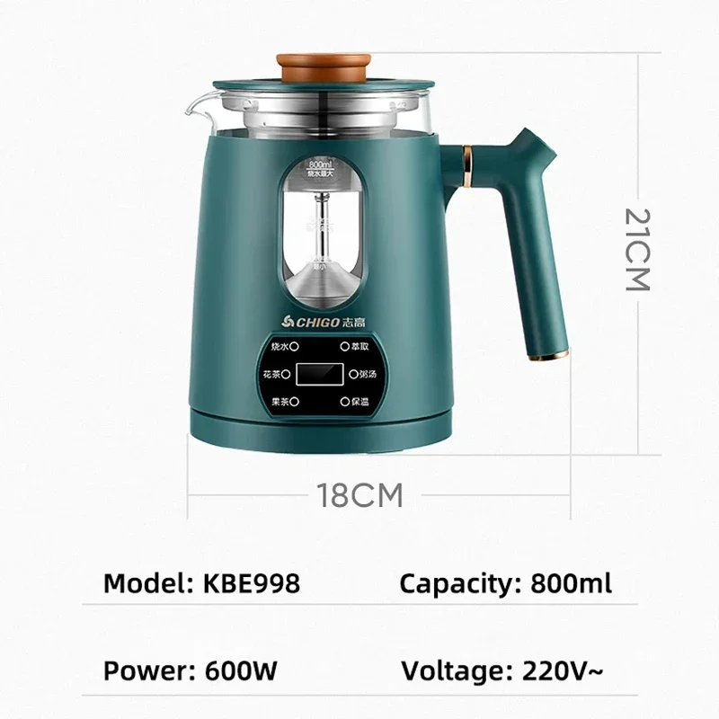 Théière de pulvérisation de vapeur automatique avec filtre, bouilloire électrique, verre multifonction, pot de santé, pot thermo, bouilloire à eau bouillante domestique, 220V