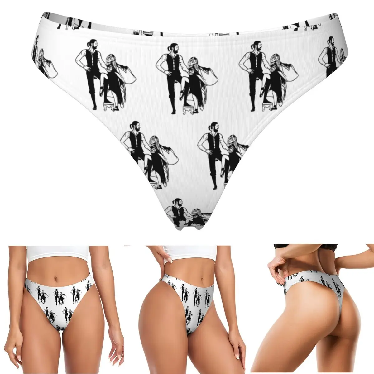 calcinhas-g-string-classicas-personalizadas-com-logo-fleetwood-mac-rumours-respiraveis-confortaveis-e-elasticas-para-mulheres