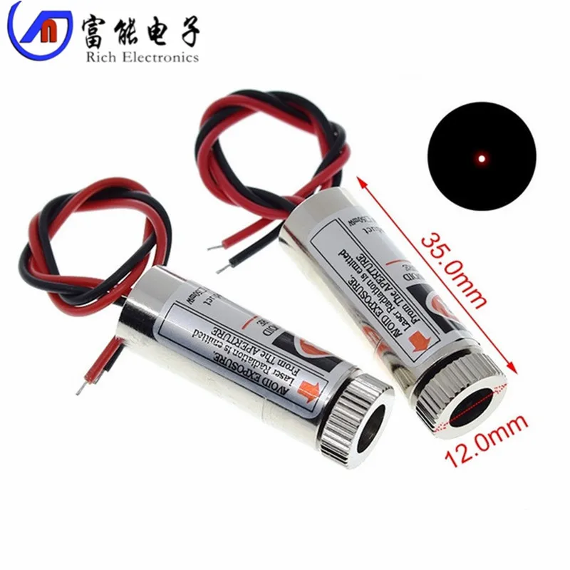 Focusing Distance Head Positioning Device Tube Laser Module 5Mw Red Dot Spot With A Cross Shaped Shape