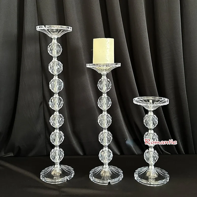 Acrylic Flower Stand Floral Ball Display Pedestal Candle Rack Wedding Decoration Table Centerpiece Holder for Party And Event