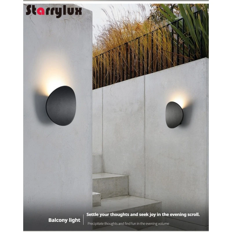 Outdoor Waterproof LED Wall Lamp Modern Simple Garden Wash Light Corridor Staircase Lighting IP65 Bedside Lights