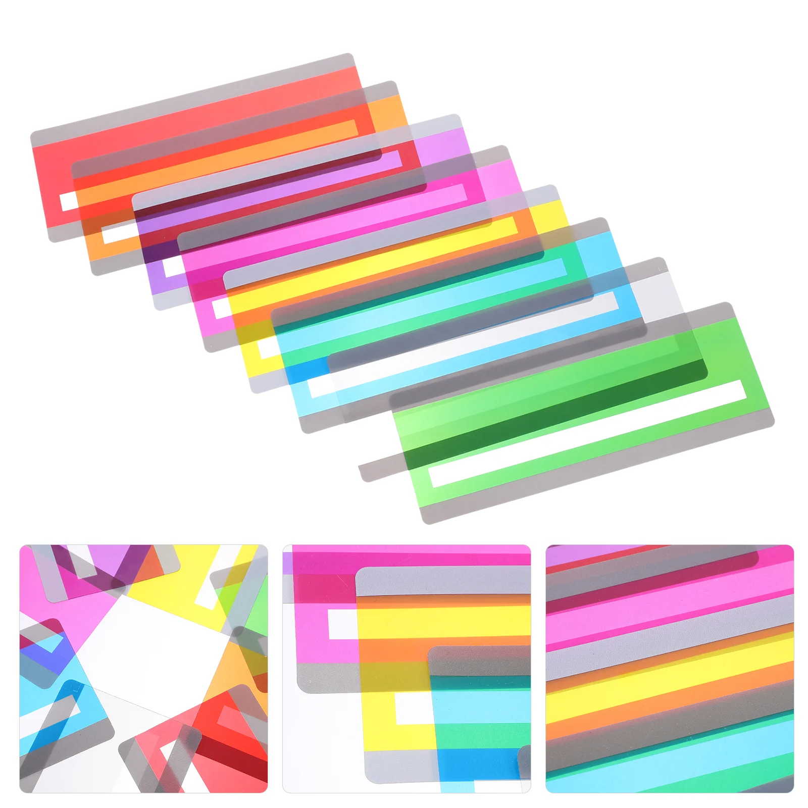 

8 Pcs Read The Guide Bookmarks to Make for Kids Erasable Highlighters Colored Teaching Supplies Reading Strip Bright