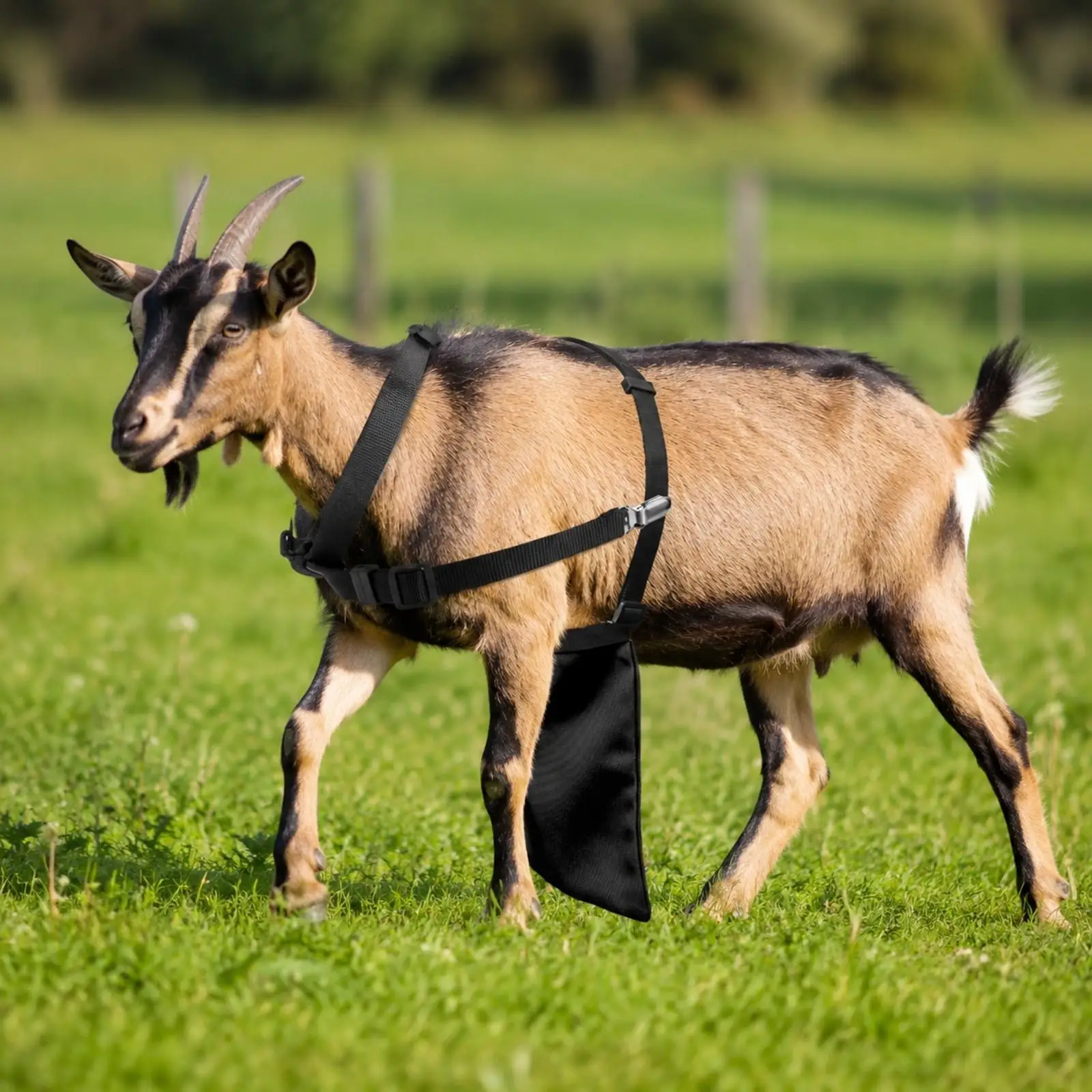 Adjustable Sheep Anti Mating Apron for Goats Breeding Control Cover with Buckles Lightweight Pasture Management Aid for Farmers