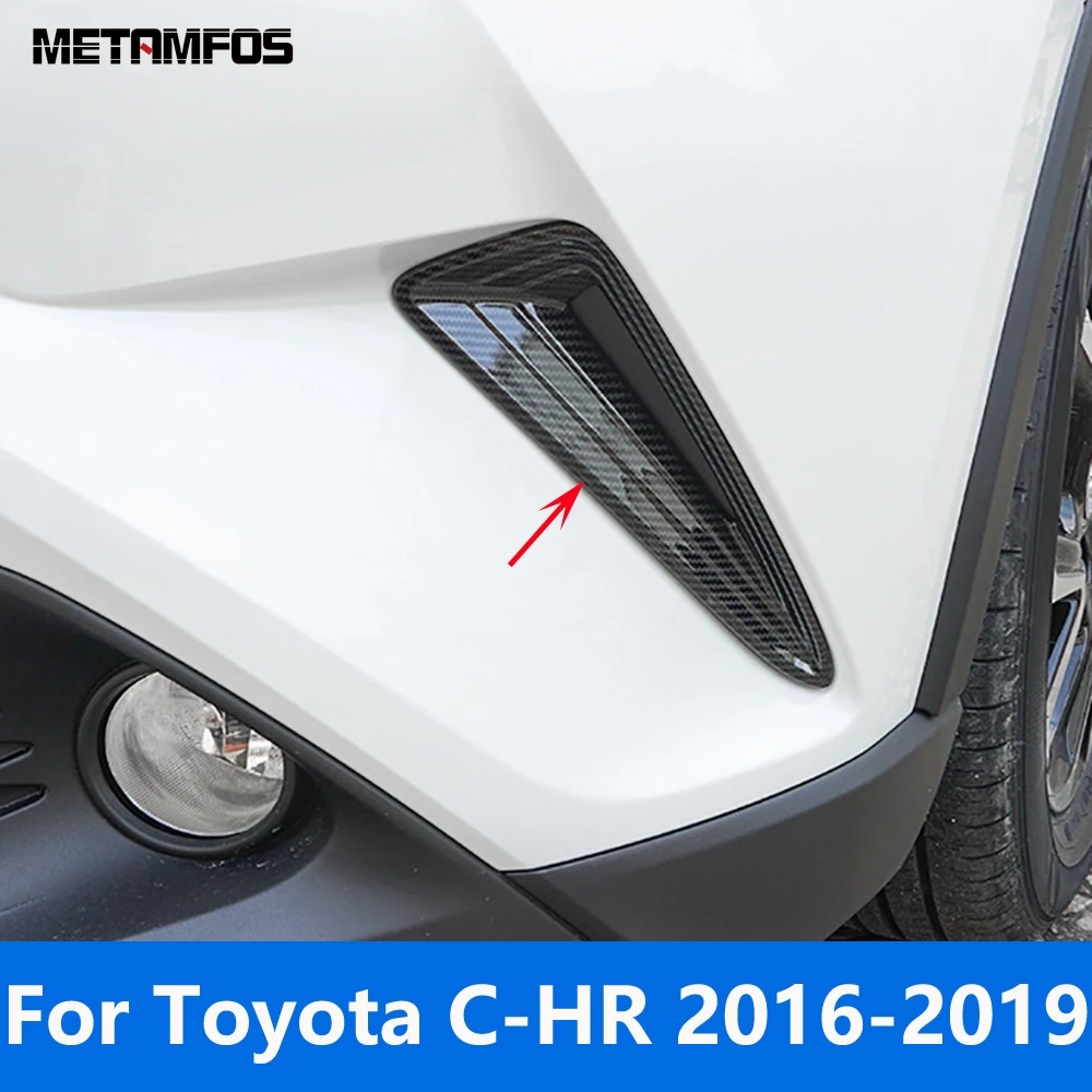 

Для Toyota C-HR CHR 2016-2018 2019: хромированные накладки на передние противотуманные фары, решетка переднего бампера, аксессуары для стайлинга автомобиля