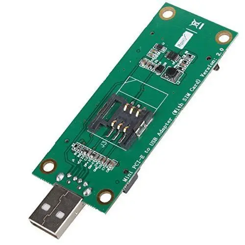Cablecc CYDZ PCI-E tarjeta adaptadora inalámbrica WWAN a USB con ranura para tarjeta SIM, módulo de herramientas de prueba