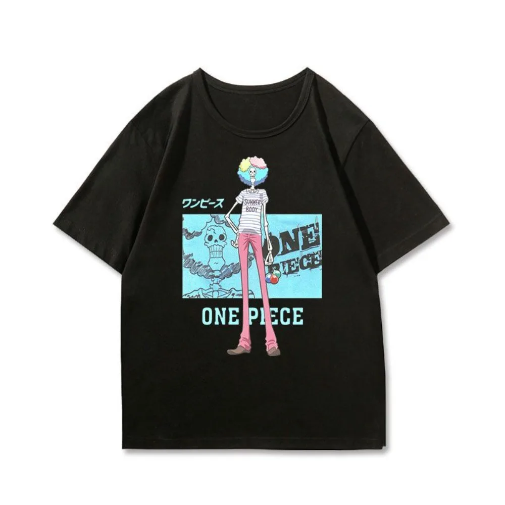 

Уличная одежда цельная футболка с Луффи аниме унисекс двусторонний принт Y2k графический оверсайз с коротким рукавом летняя повседневная тренировочная новинка