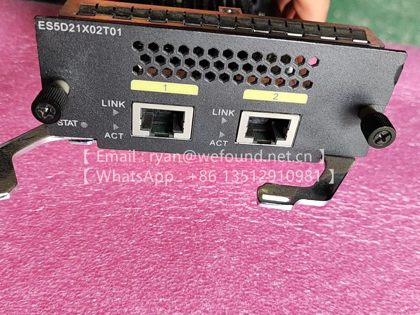 ES5D21X02T01 (2-Port 10 Gig RJ45 Rear Interface Card, Used in S5720-EI Series) 03022RMK  ES5D21X08S00