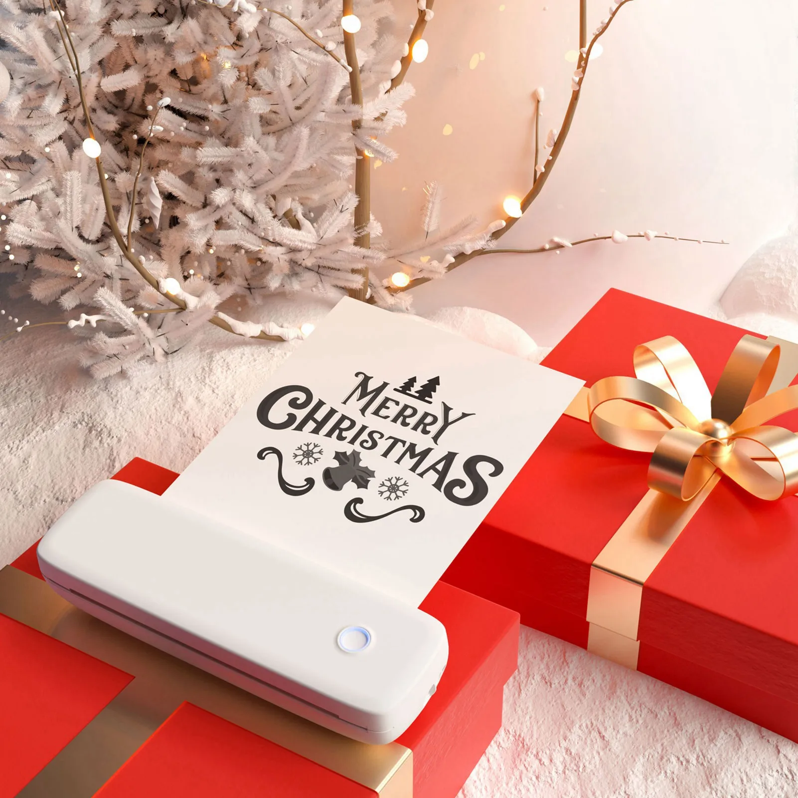 

【Flash】 Bisofice A4 Portable Thermal Transfer Printer Wireless&USB Connect with Mobile Computer 56mm/77mm/107mm/210mm/216mm