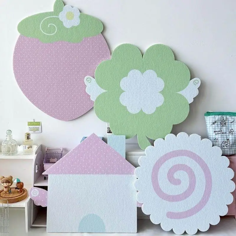 Ins الفراولة ورأى لوحة الإعلانات رسالة مجلس الكرتون البرسيم عرض الصور مجلس شكل خاص ورأى الألم مجلس الفن جدار ديكور