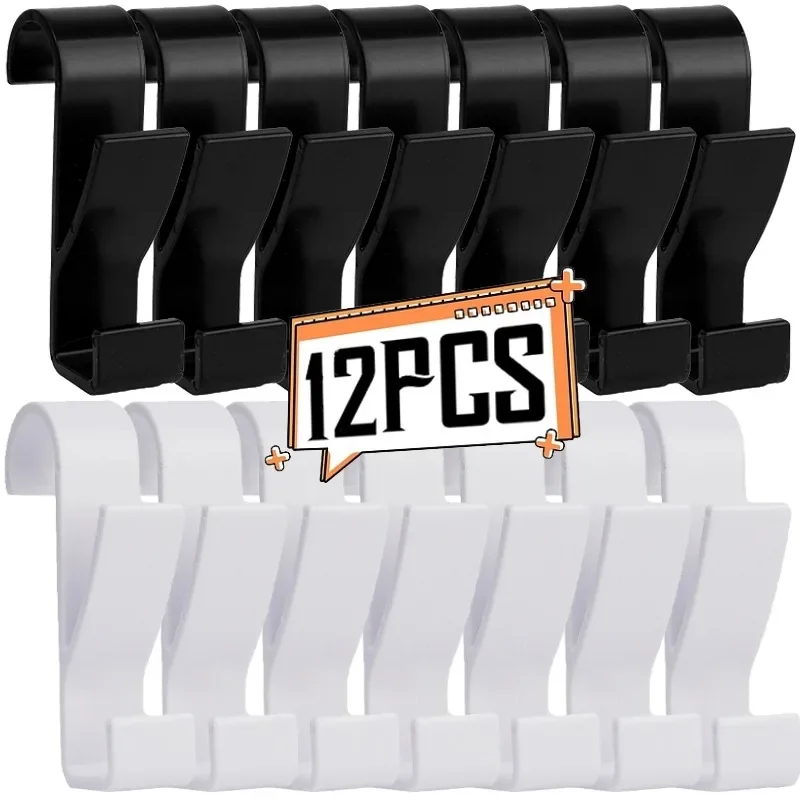 

12-3PCS Bathroom Hanger Clips Heated Towel Radiator Rail Hook Holder Multifunction Drying Rack Hook Towel Clothes Storage Hanger
