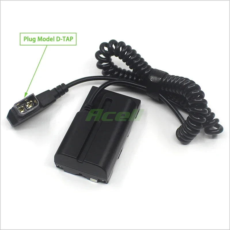 Imitacja baterii np-f DC d-tap łącznik do monitorów/świateł/lamp wymień SONY DK-415 NP-F970 F960 F770 F750 F550 bateria