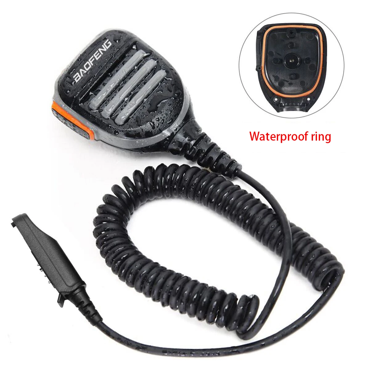 

For Baofeng UV-XR UV-9R PLUS/Pro BF-9700 A-58 Walkie talkie Baofeng UV-9R plus 9R Pro Waterproof Shoulder Speaker Microphone