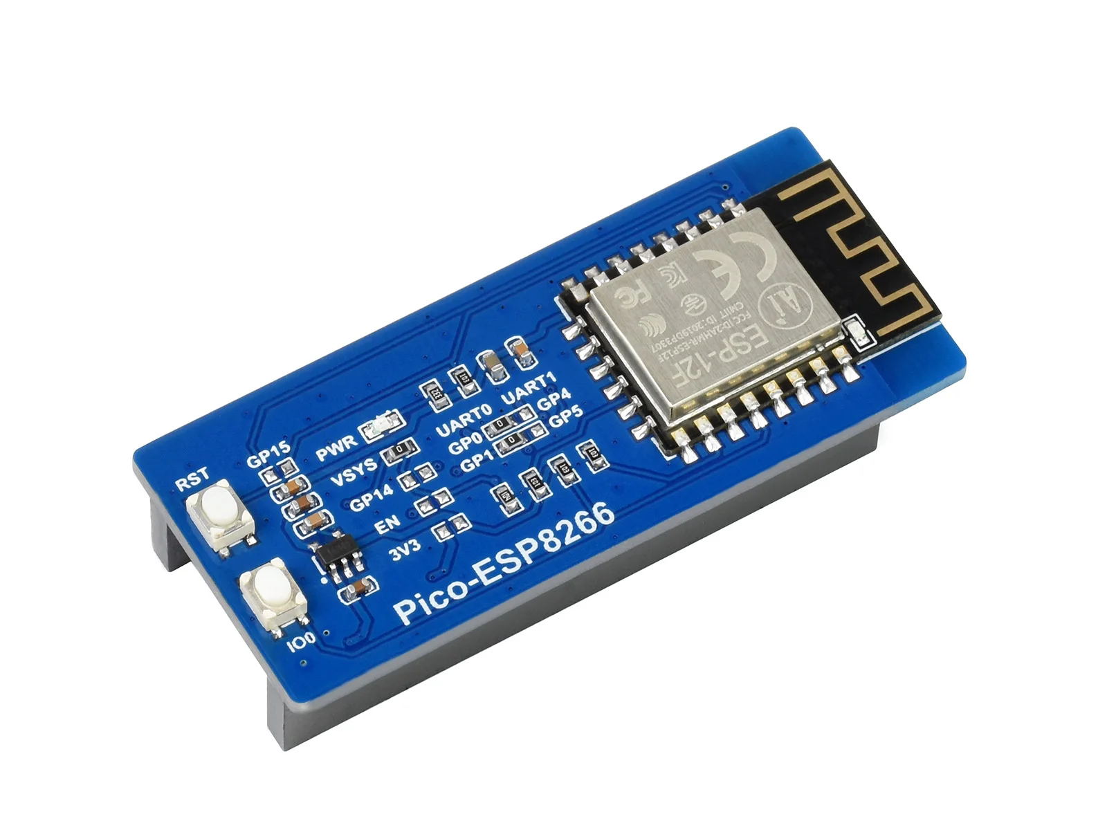 Waveshare ESP8266 WiFi Module for Raspberry Pi Pico, WiFi Expansion Module Based On ESP8266, Supports TCP/UDP Protocol