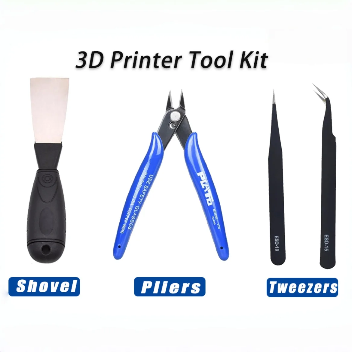 3D Printer Tools Removal Spatula Steel Pliers Electrical Wire Cable Cutting Side Snips Nipper Hand Tweezers For Ender 3/K1/K1C