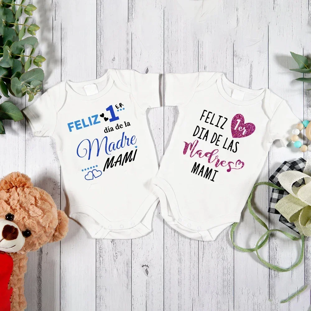 

С Днем матери, комбинезон для мамы и малыша, подарок на первый день матери, милая одежда для малышей, комбинезон для новорожденных, подарки для детского душа