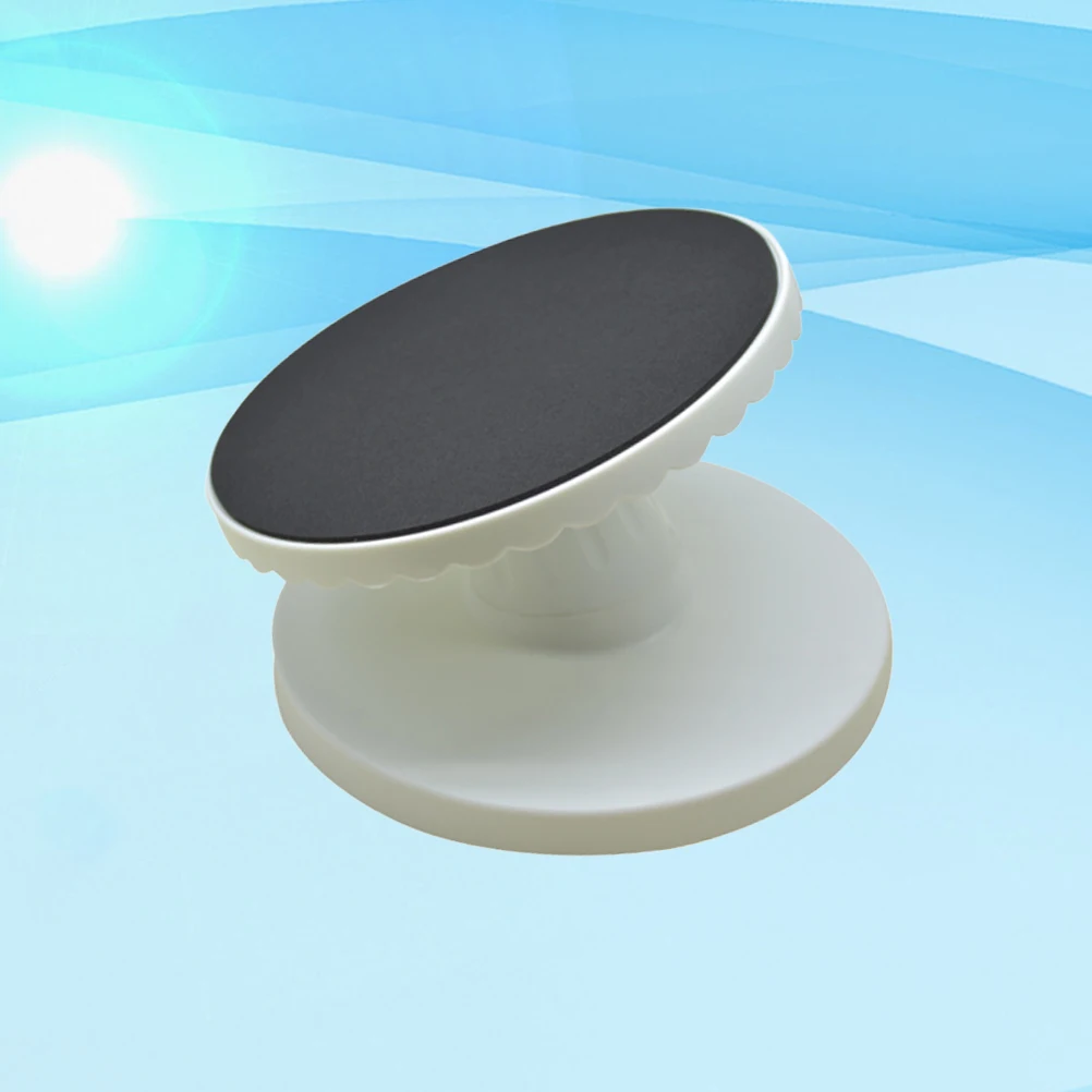 

360 Rotating Cake Stand For Baking Plastic Turntable Inclined Design Easy Clean Black Baking Piping Platform Revolving