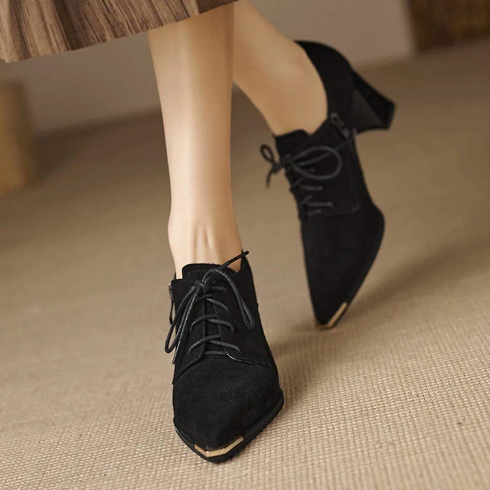 

Luxury Party Woman Heels Female For Women's shoes genuine leather Pumps Women's shoes High Quality Trend