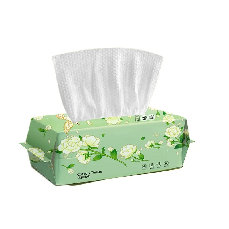 30/40pcs Face Towel Pearl Pattern Disposable Face Cleaning Tissue Soft Cotton Wet Dry Use Makeup Remover Face Towel Beauty Wipe