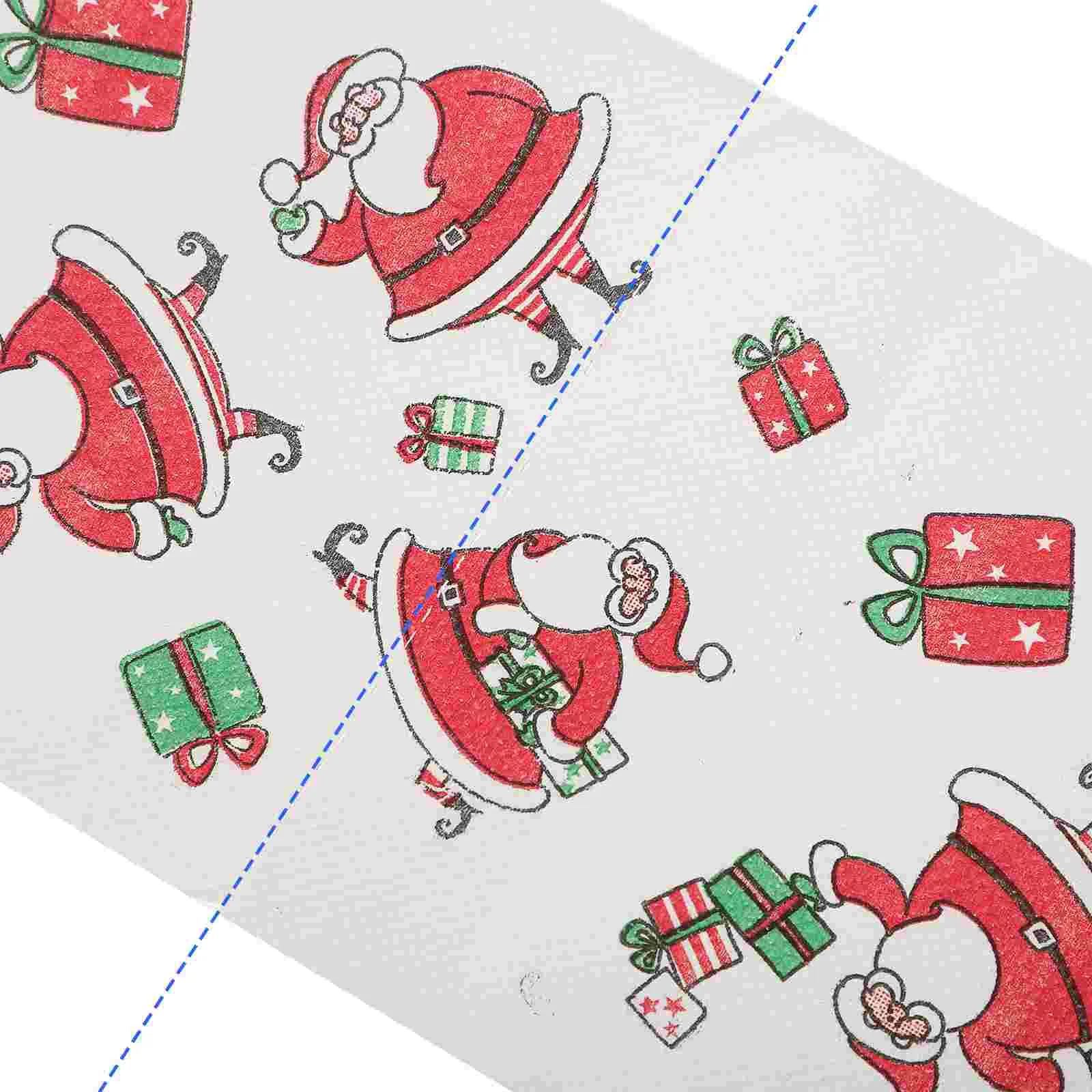 4 rollos de papel higiénico navideño, decoración, suministros para fiesta de Navidad, servilletas, servilletas de Papá Noel