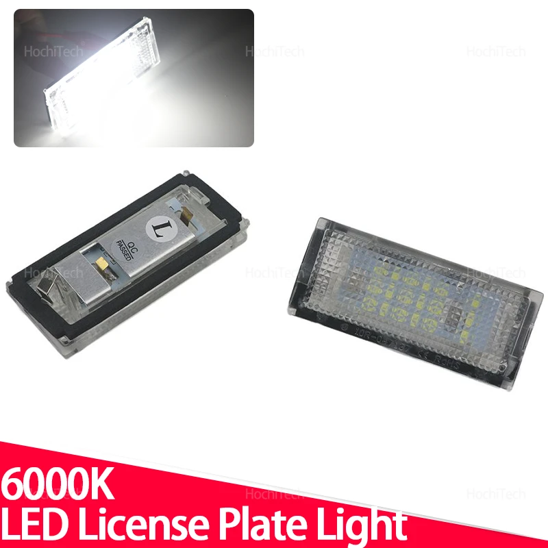 2Pcs Canbus LED License Plate Light 12V White Car-Styling Number Lamp for BMW Mini Cooper ONE R50 Convertible R52 S R53