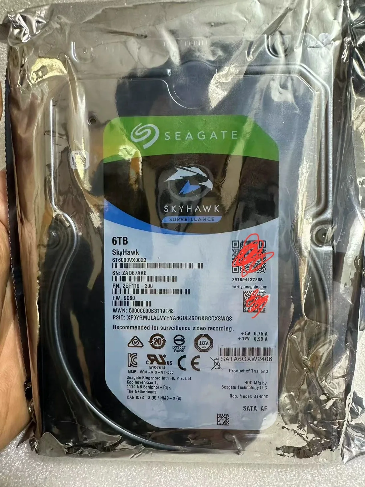 New Skyhawk 6TB Vid…