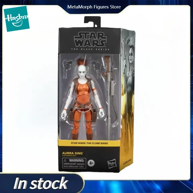 Original Hasbro Star Wars The Black Series THE CLONE WARS AURRA SING Anime Figures Toys Collection Models view 2