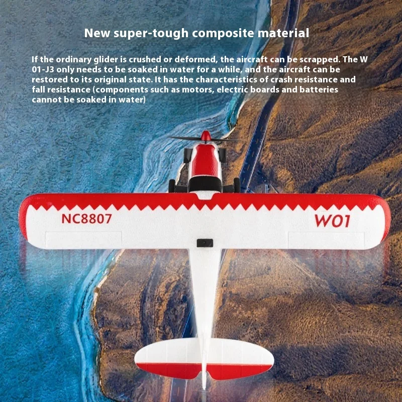 Feather remote control fixed-wing gliding combat  model introduction unmanned aircraft EPP foam toy