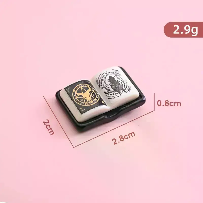 5/10/20pcs Mini Resin Magic Book Charms With Vintage Patterns And Multiple Styles Perfect For DIY Crafts Jewelry Phone Case Dec