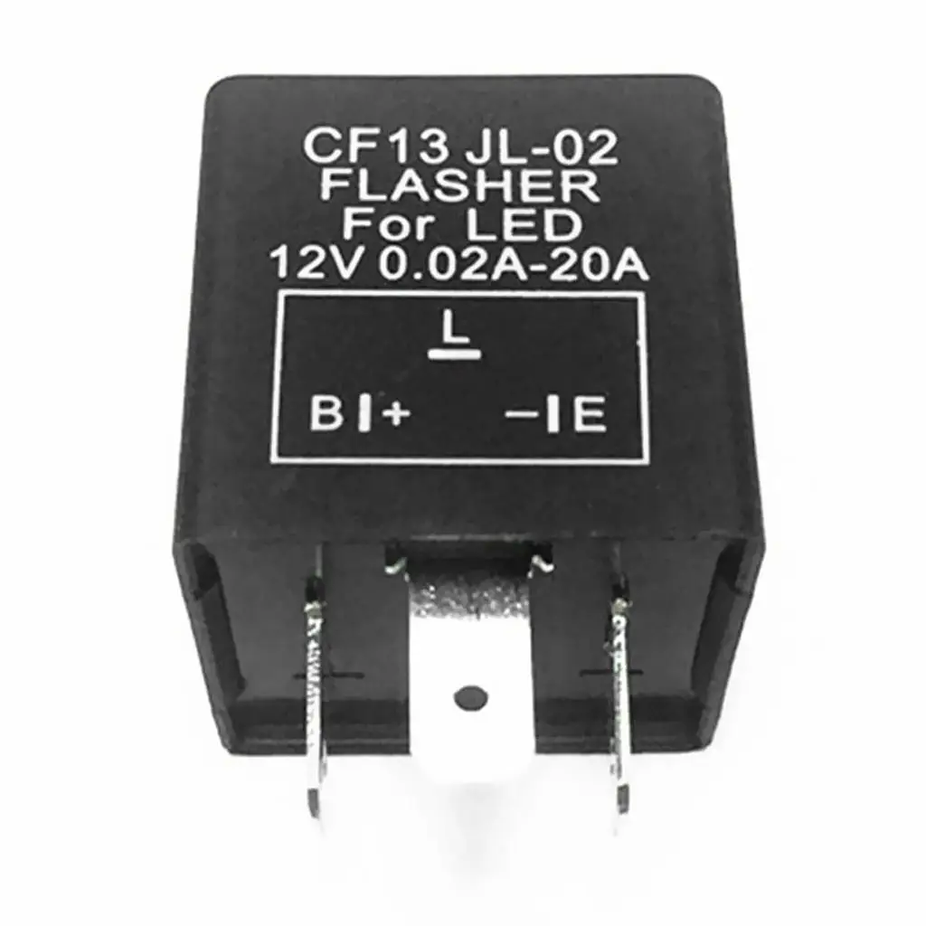 LED Turn Signal Flasher Relay 3pins Electronic Car Light Flash Controller for Automotive Motorcycle Use
