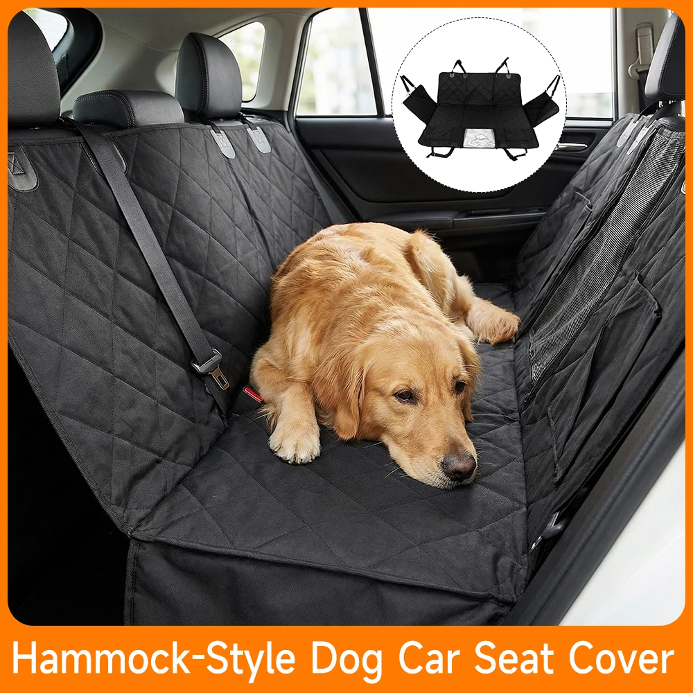 

Противоскользящий чехол на автомобильное сиденье для домашних животных, гамак, сверхпрочная мягкая подкладка, защита заднего сиденья, водонепроницаемая, устойчивая к царапинам для собак, автомобиля, внедорожника, грузовика