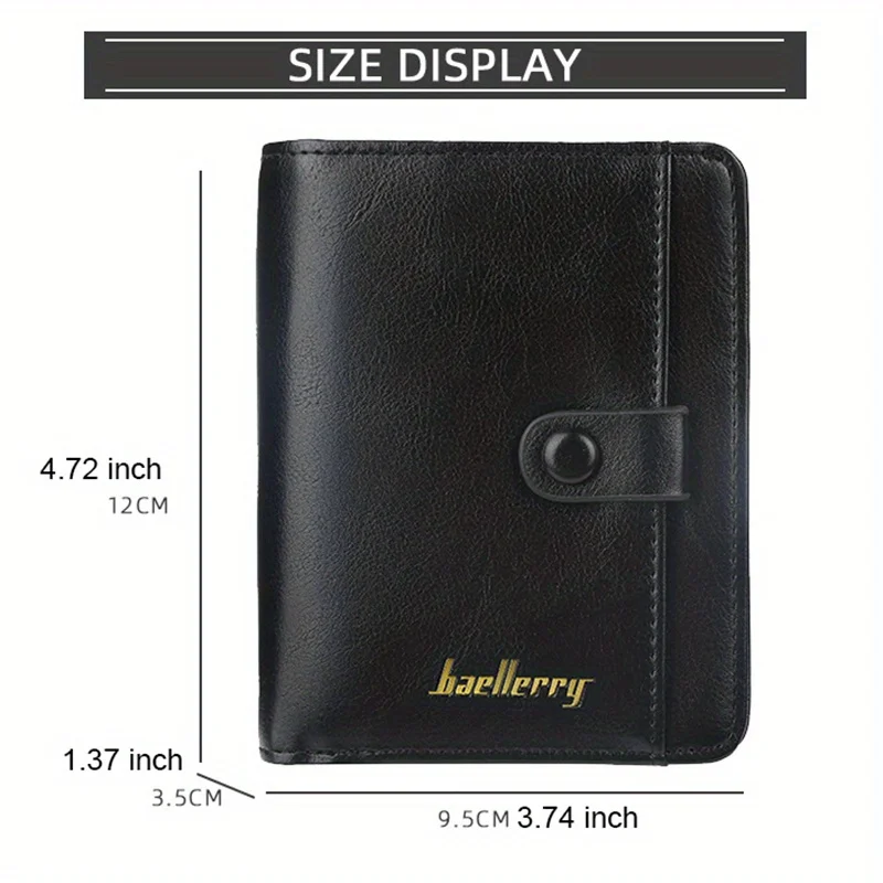 Fashion Men Wallets High Quality PU Leather Zipper Short Design Card Holder Male Purse with Coin Pockett Holder Men Wallets