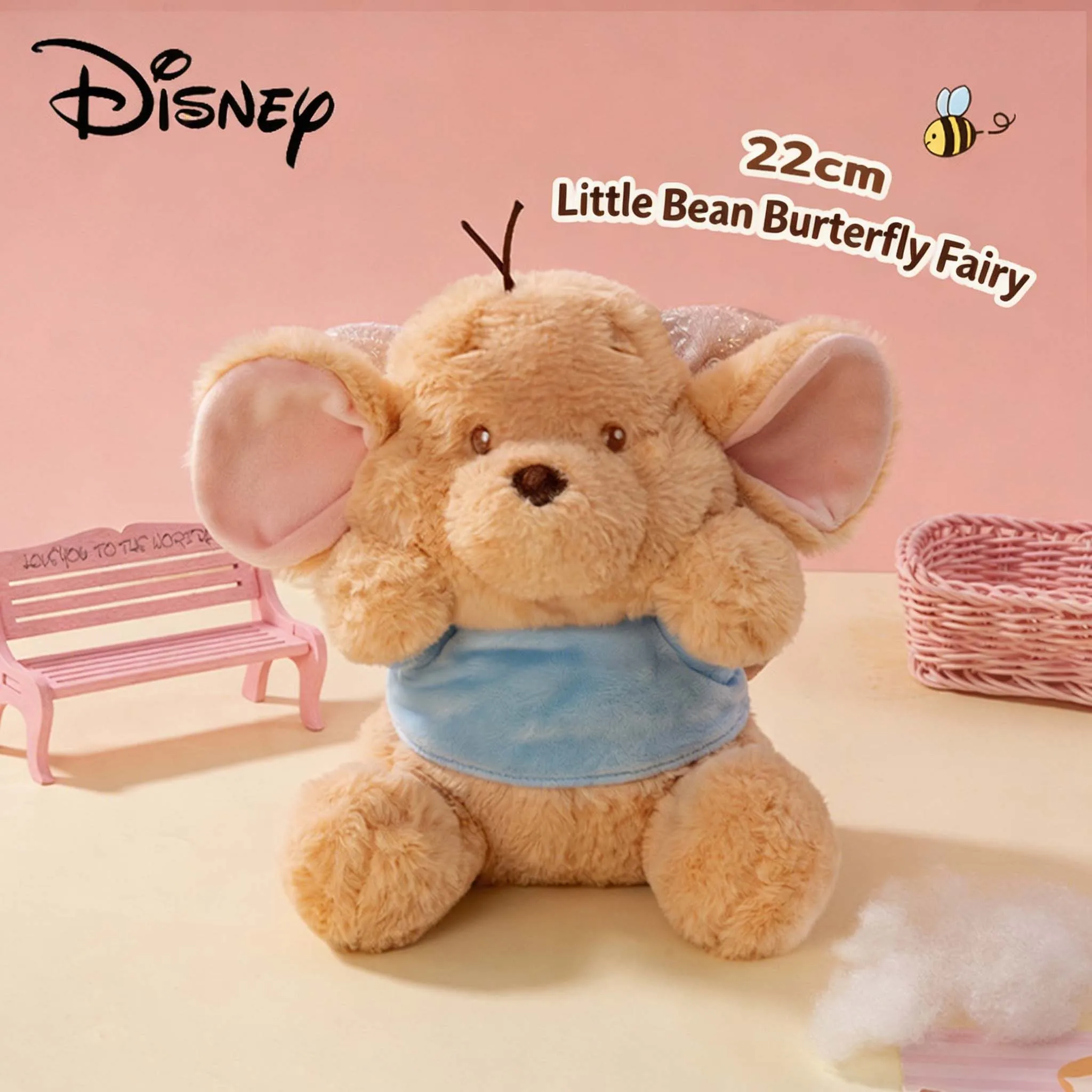 

Disney Winnie the Pooh Roo Plush Toy Cute Butterfly Fairy Soft Fluffy Stuffed Animal Doll for Girls Kids Birthday Gift Fans