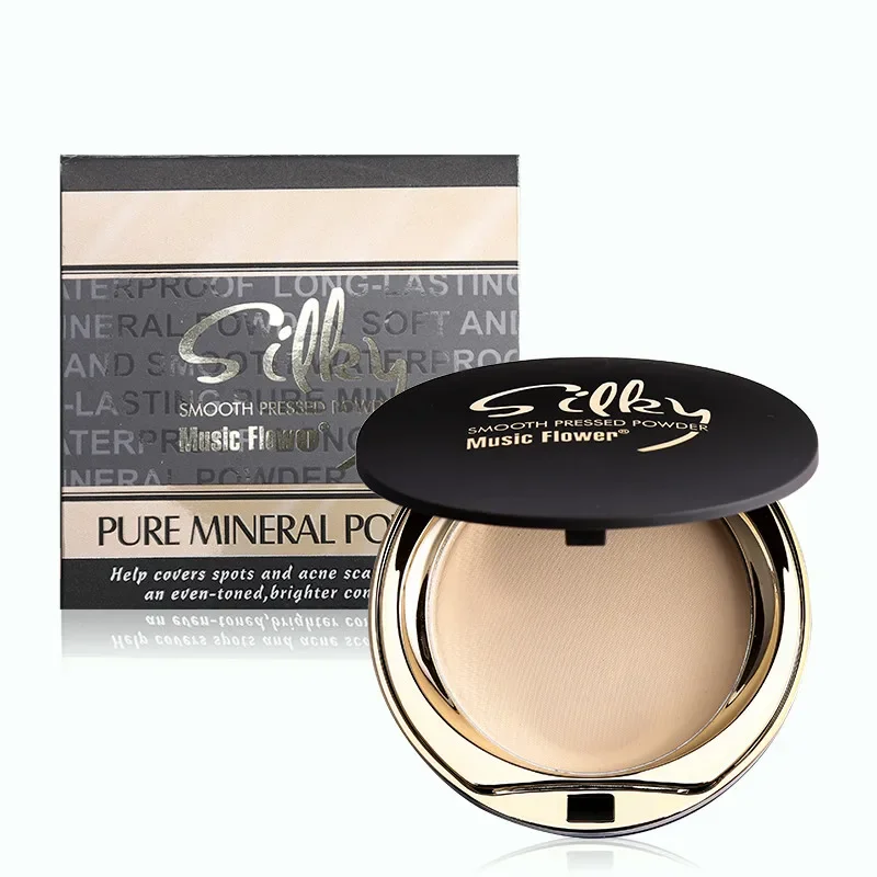 Mineral Pressed Powder Face Makeup Palette Natural Color Skin Finish Setting Powder Oil-control Cosmetics