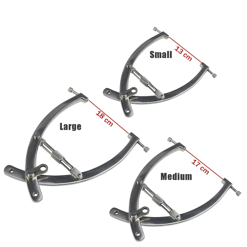 GREATLH Medical Craniotomy Brain Opener Distractor Orthopedic Instruments Curved Skull Retractor pet