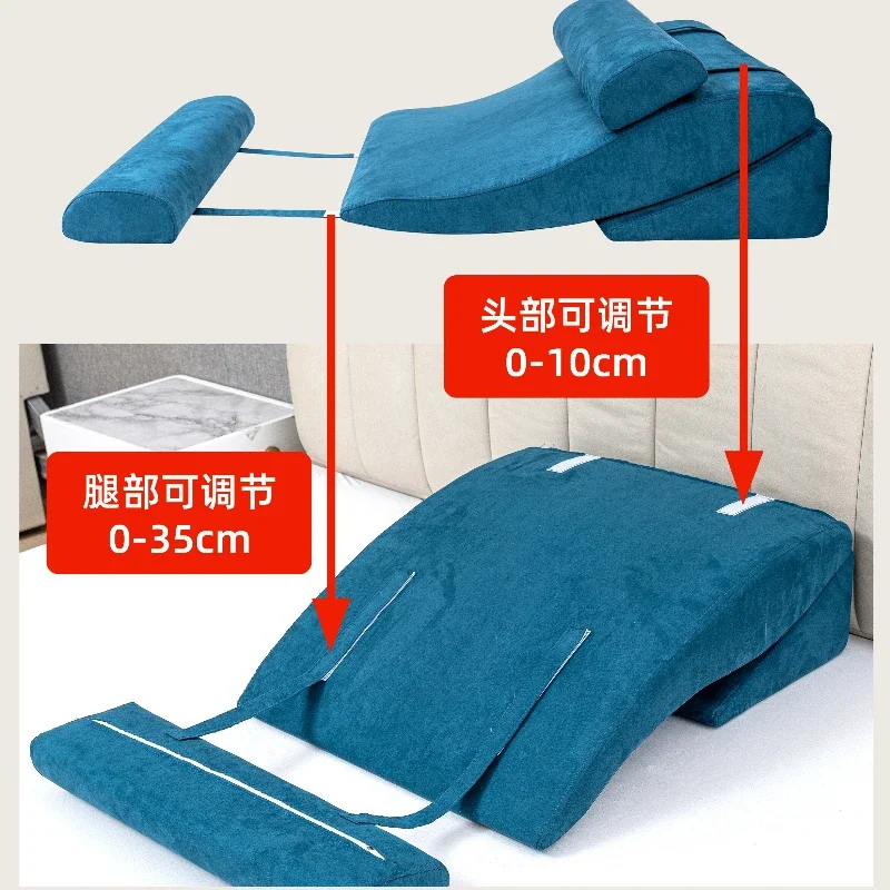 Gastroesophageal Reflux Slope Mattress Elderly Care Back Cushion Anti Acid Recline Lying Triangle Pillow Ergonomic Head Pillows