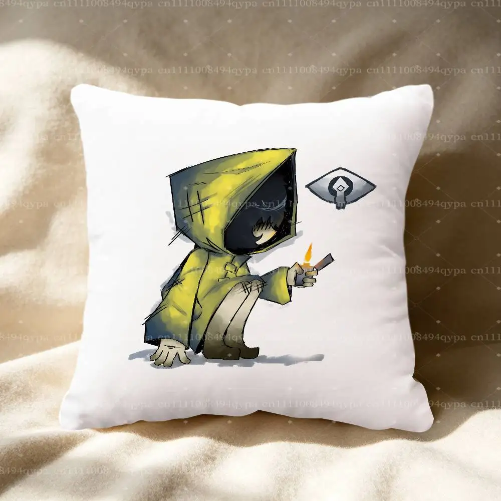L-Little Nightmares Six Throw Pillow Cushion Cases Kawaii Decorative Living Room Decor Soft Decorative Pillows