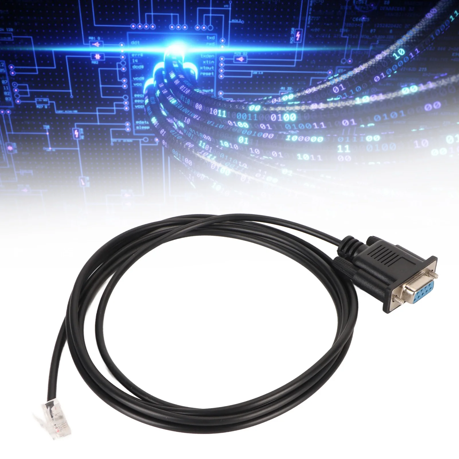 RS232 DB9Pin Female to RJ11 RJ12 6P6C LAN Network Serial Console Cable for Sevo Drive for Leadshine Stepper Devices