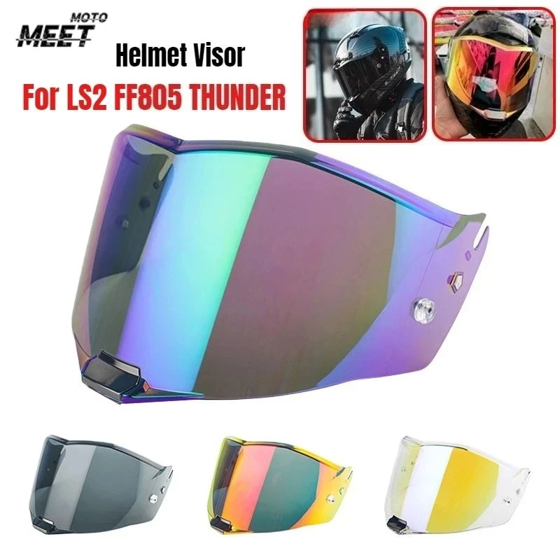 For LS2 FF805 THUNDER Helmet Visor Lens Full Face Helmet Motorcycle Accessories Capacete Helmet Visor Kaciga Casco Moto Tapecete