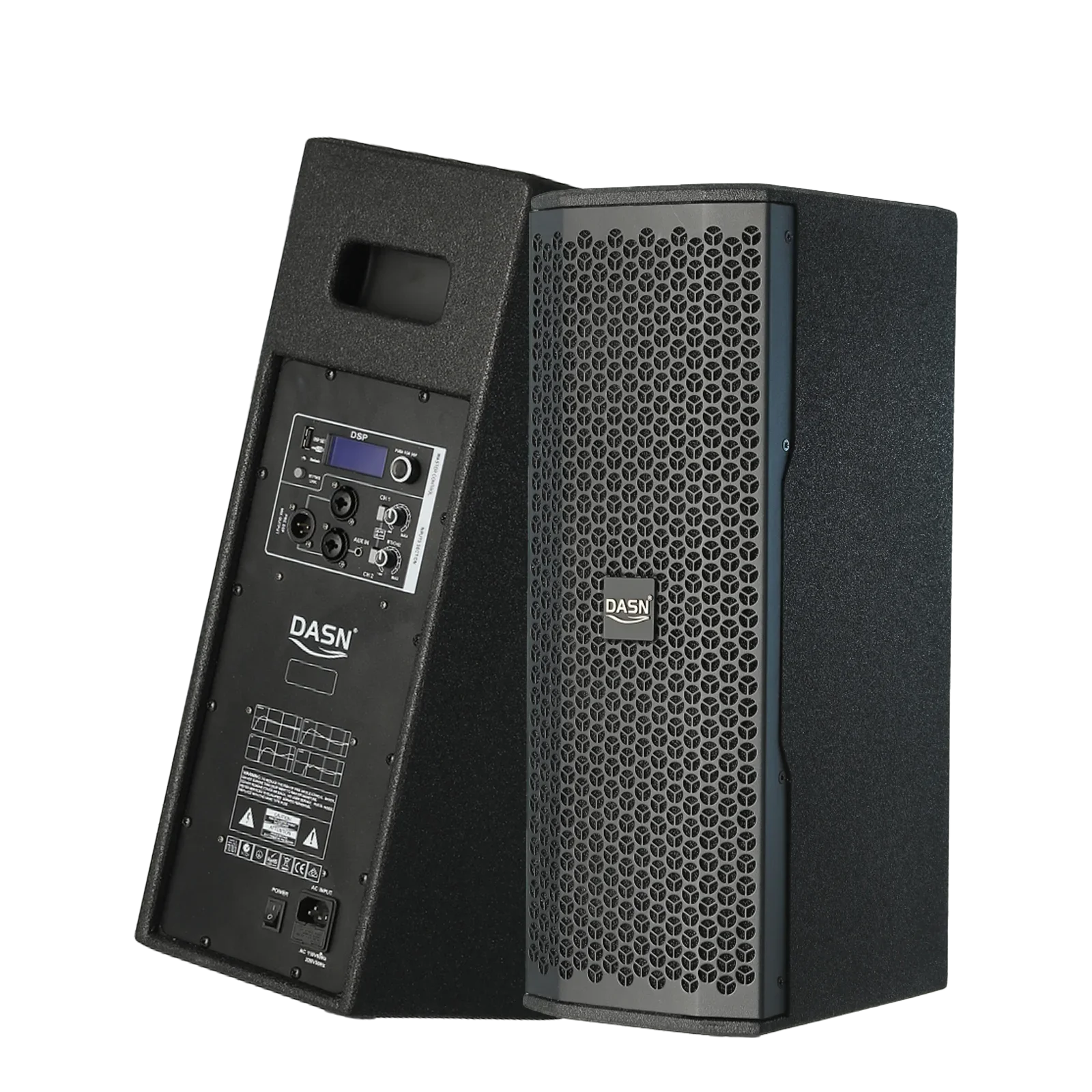 C5DC Dual 6.5 Inch 2000W DSP BT Professional Active Home Stage Office Party Sound System Portable Full Frequency Speaker
