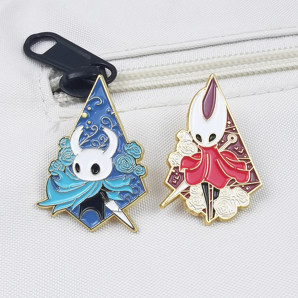 لعبة الجوف فارس Silksong الدبور تأثيري بروش الكرتون المعادن شارة مينا ظهره دبابيس مجوهرات اكسسوارات #2