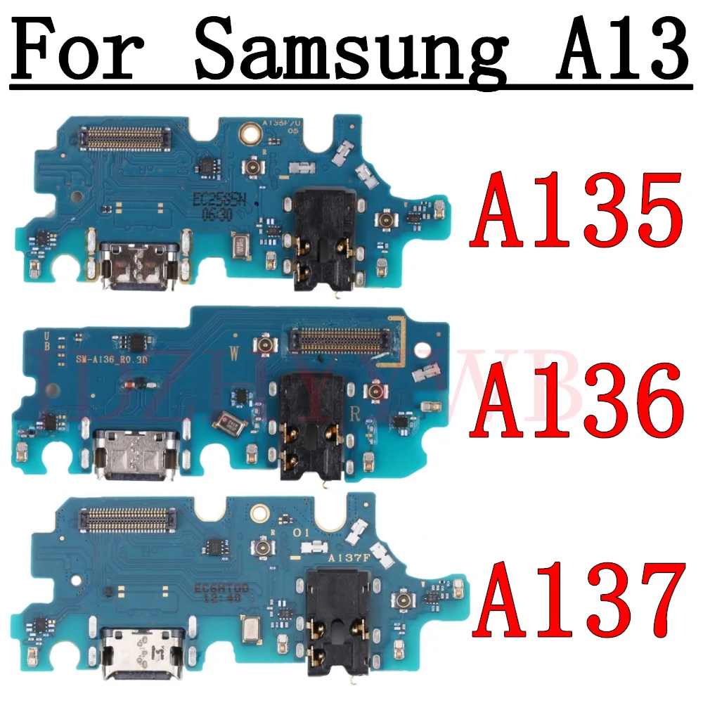 USB Charging Port Flex Cable For Samsung Galaxy A13 5G A135F A135U A136B A136U A137F Charger Dock Connector Board Flex