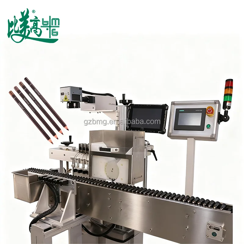 Fully Automatic Eyebrow Pencil  Rotating Positioning Intelligent UV Laser Marking Machine High Degree Automation Identification