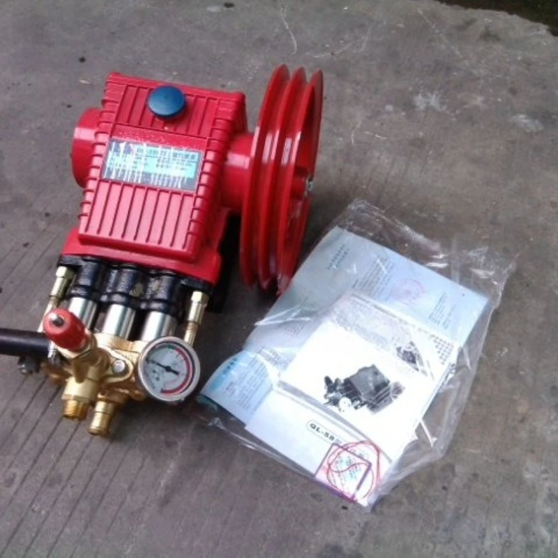 Washing machine high pressure pump head QL258 358 type 368 car washing machine three-cylinder piston pump original
