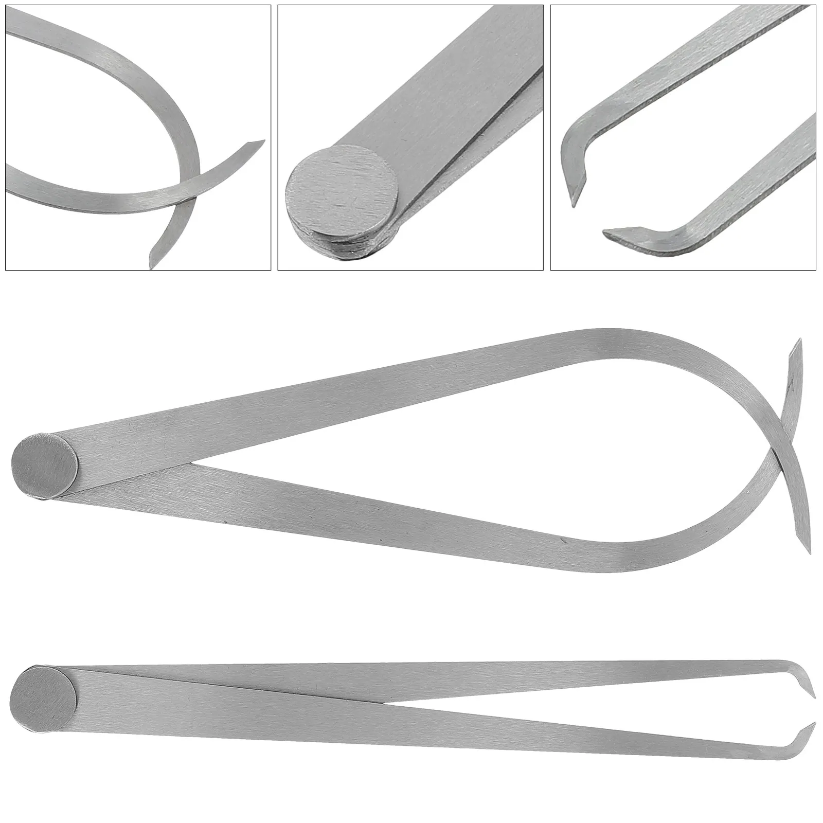 2Pcs Caliper Stainless Steel Firm Joint Measuring Caliper for Sculpting Carving Modeling Pottery Shaping Calipers
