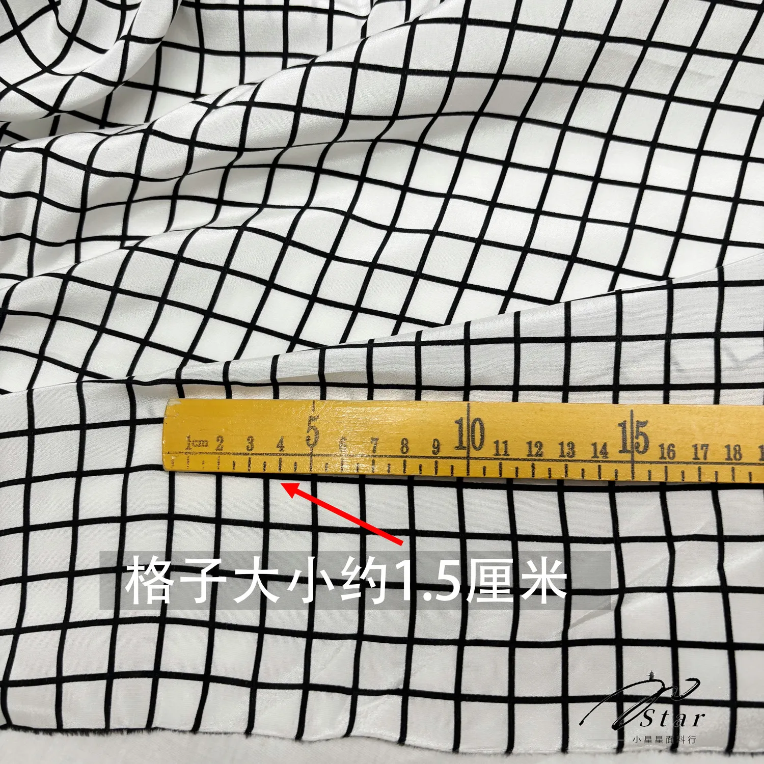 20 Momme White Black Plaid Silk Crepe De Chine Cloth Shirt Matte Silkworm Silk Satin Fabric Spring and Summer