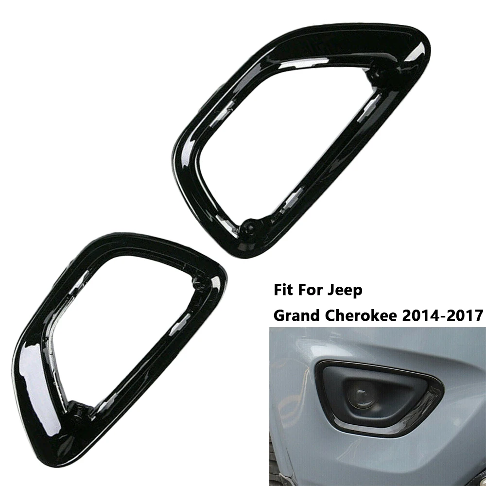 

2Pcs Front Bumper Fog Light Covers Fit For Jeep Grand Cherokee 2014-2017 68143078AB, 68143079AB